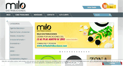 Desktop Screenshot of milodistribuciones.com